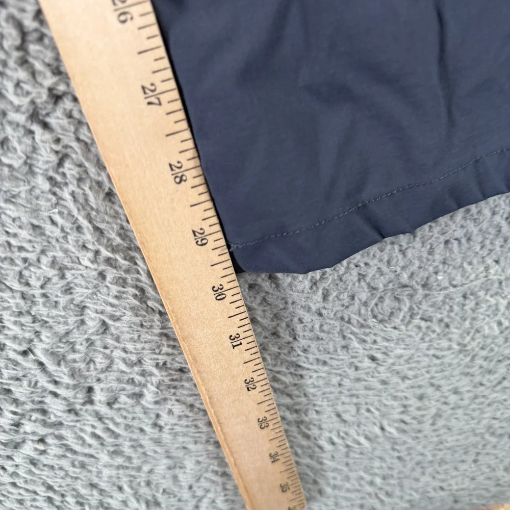 Eddie Bauer Pant Mens 36x30 Blue Nylon Windbreaker Straight Leg Gorpcore Stretch